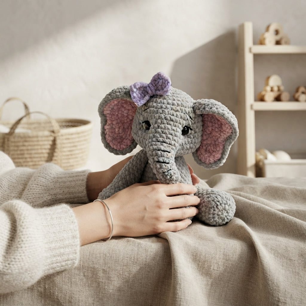 Charming Elephant Companion | Crochet Pattern PDF