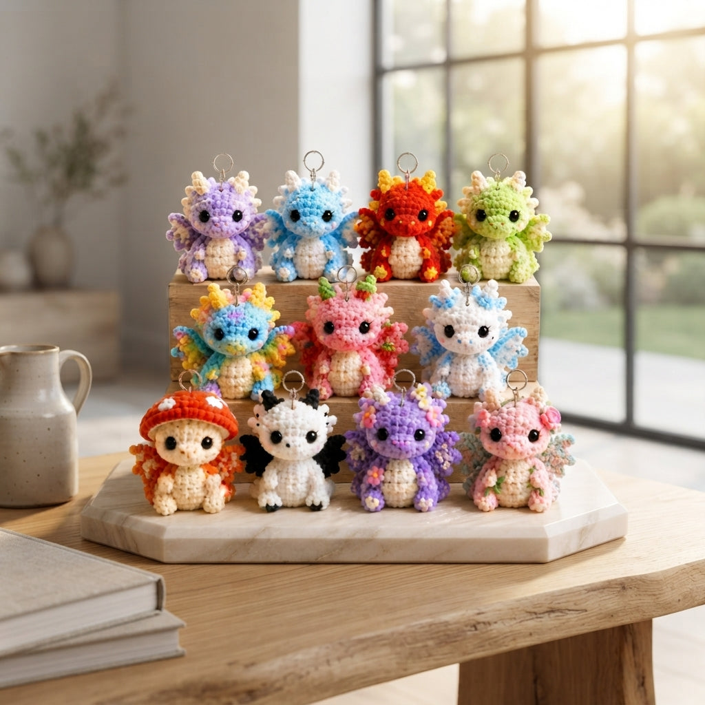 Enchanting Bag Charm Keyring | Amigurumi Guide PDF — Design 5
