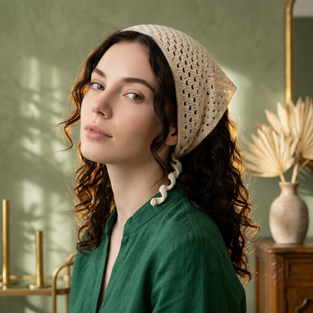 Granny Stitch Boho Kerchief | Beginner Crochet Pattern PDF