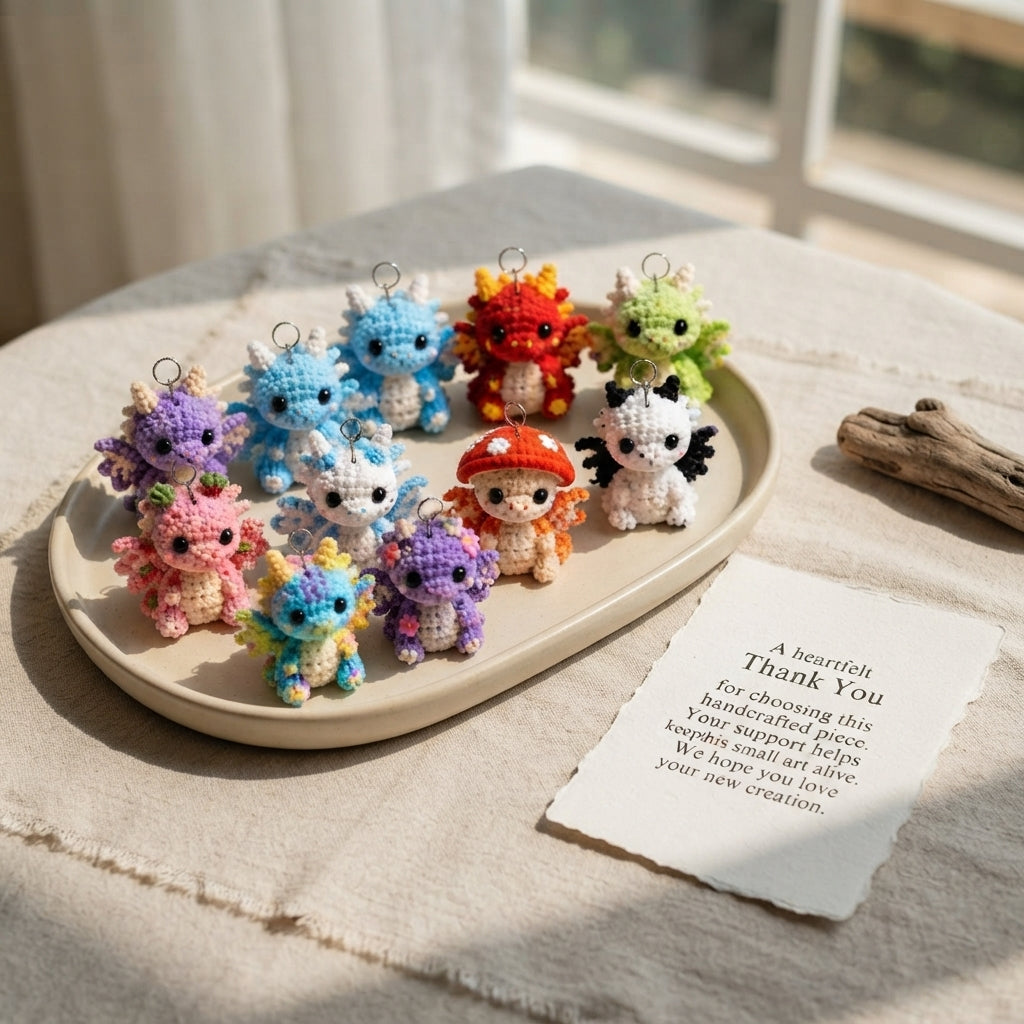 Enchanting Bag Charm Keyring | Amigurumi Guide PDF — Design 5