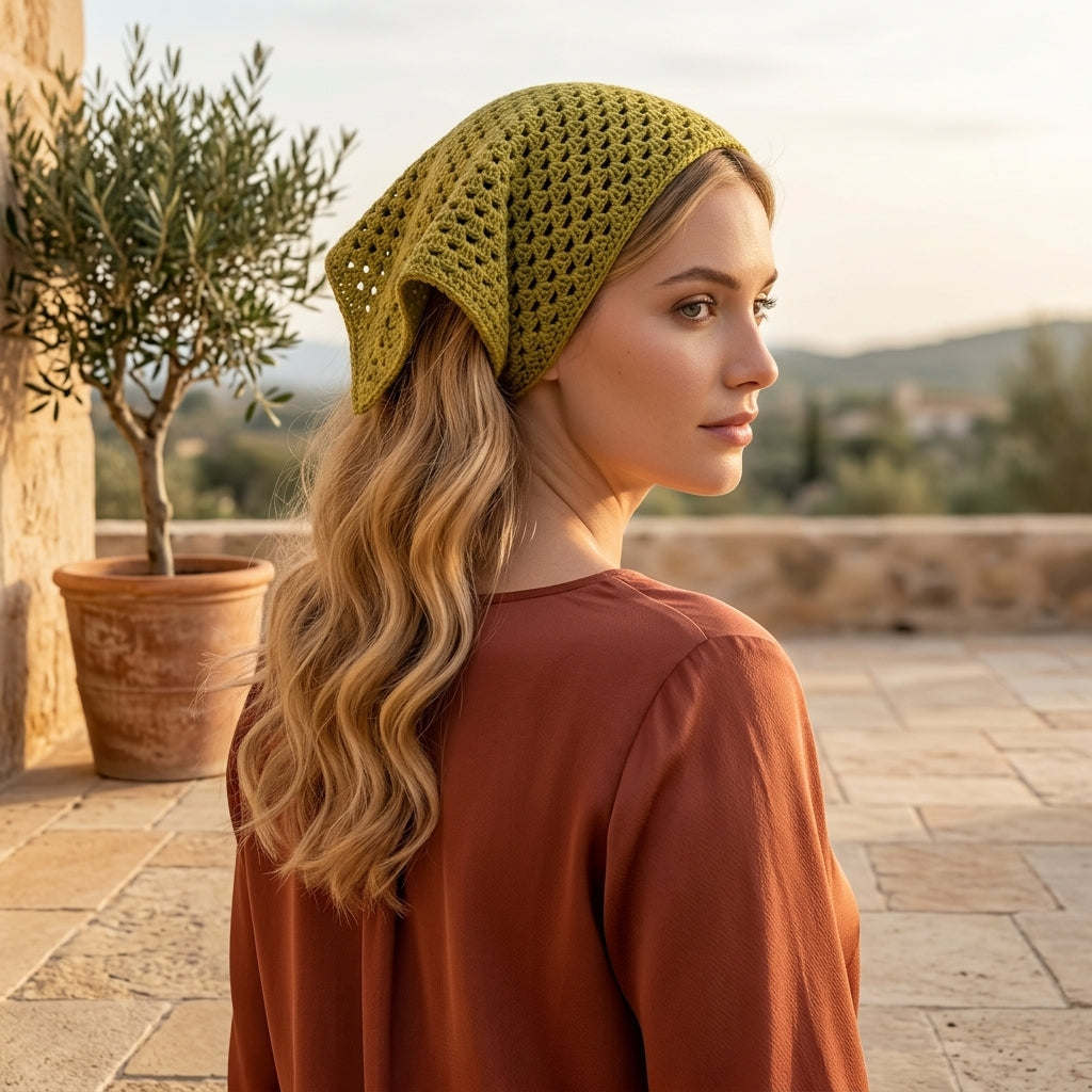 Granny Stitch Boho Kerchief | Beginner Crochet Pattern PDF