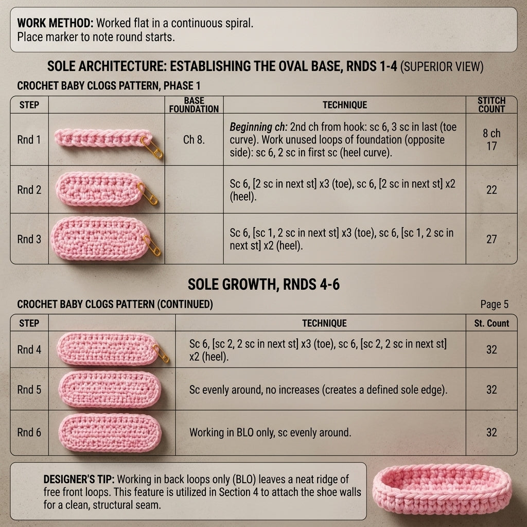 Clogs Sandals Infant Baby Booties | Crochet Pattern PDF