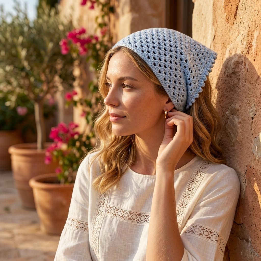 Granny Stitch Boho Kerchief | Beginner Crochet Pattern PDF
