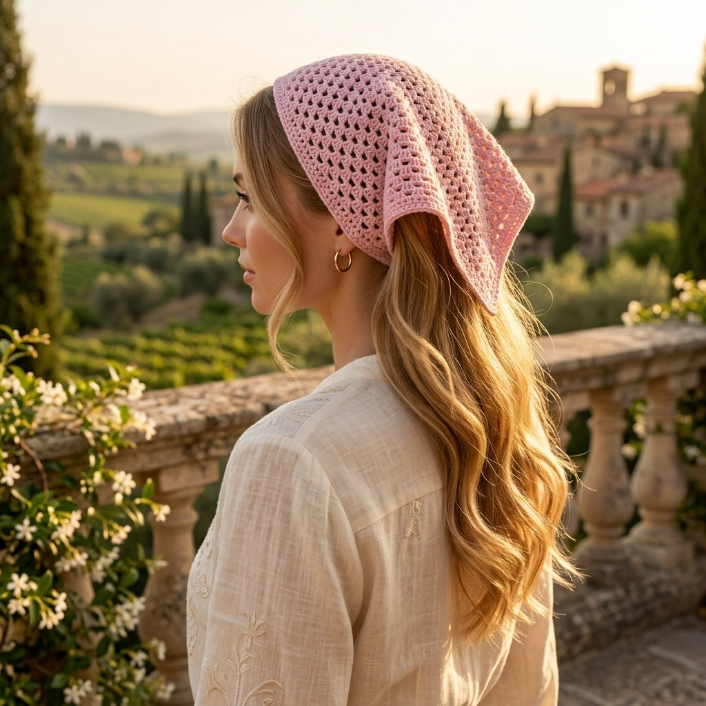 Granny Stitch Boho Kerchief | Beginner Crochet Pattern PDF