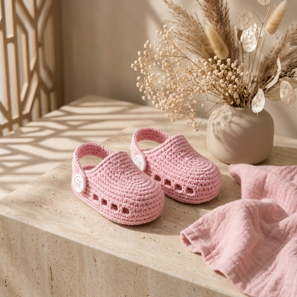 Clogs Sandals Infant Baby Booties | Crochet Pattern PDF