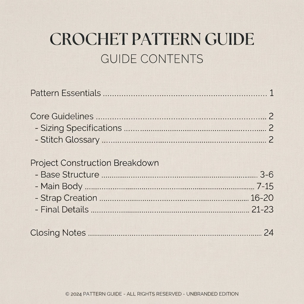 Purse Shoulder Bag V4 | Crochet Pattern PDF