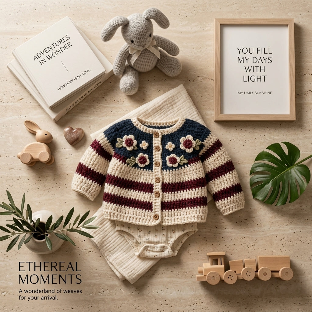 Patriotic Cardigan American Baby Cardigan | Crochet Pattern PDF