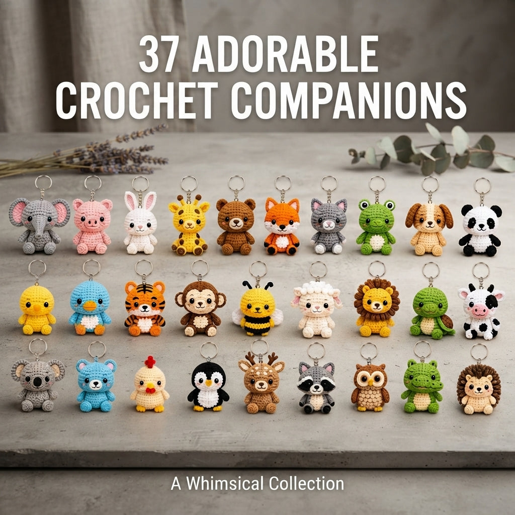 Giant Amigurumi Bundle | 37+ Keychain PDFs