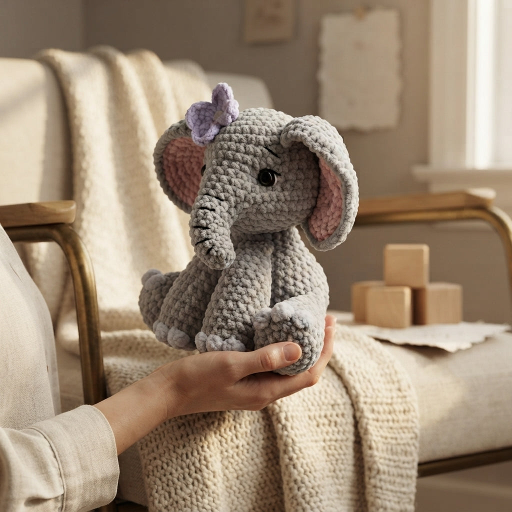 Charming Elephant Companion | Crochet Pattern PDF