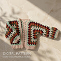 Hexagon Baby Cardigan | Crochet Pattern PDF