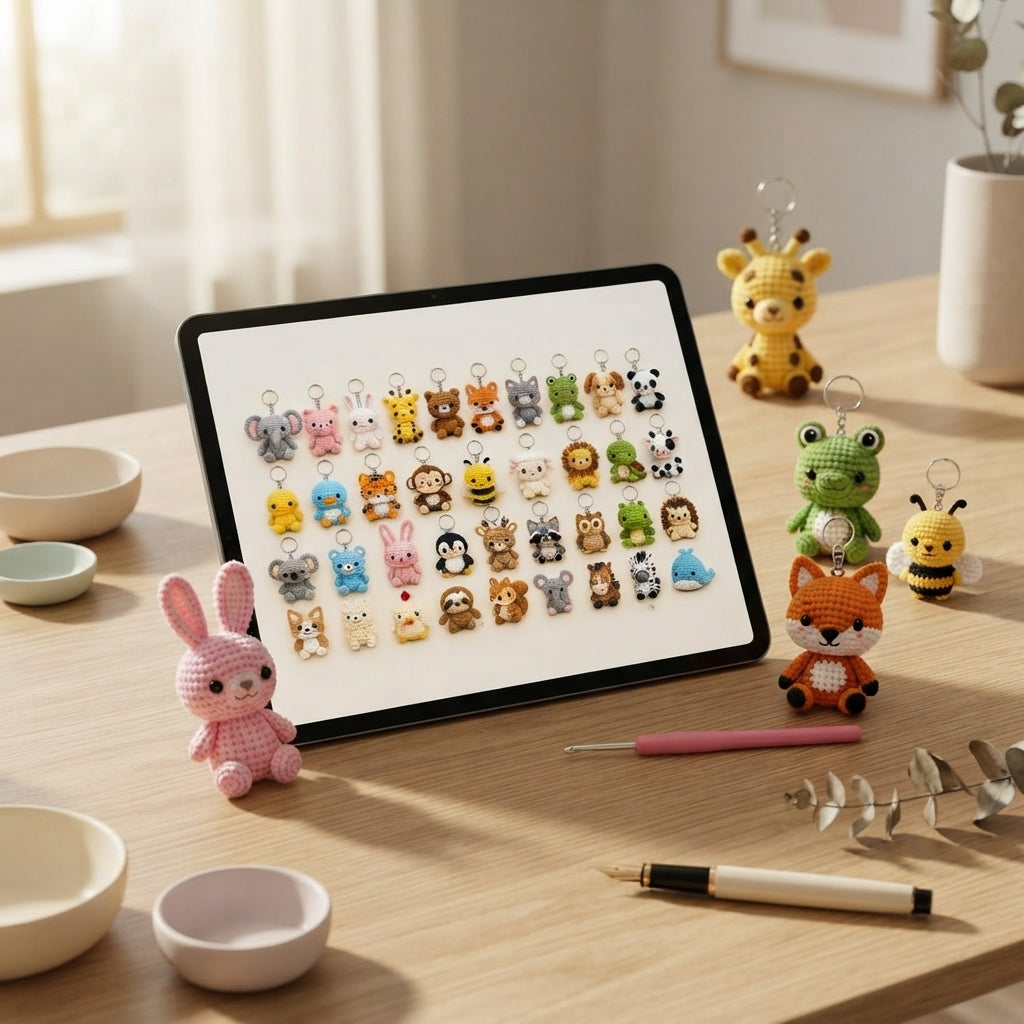 Giant Amigurumi Bundle | 37+ Keychain PDFs