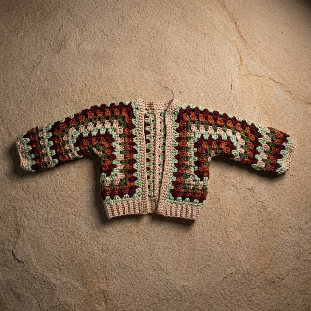 Hexagon Baby Cardigan | Crochet Pattern PDF