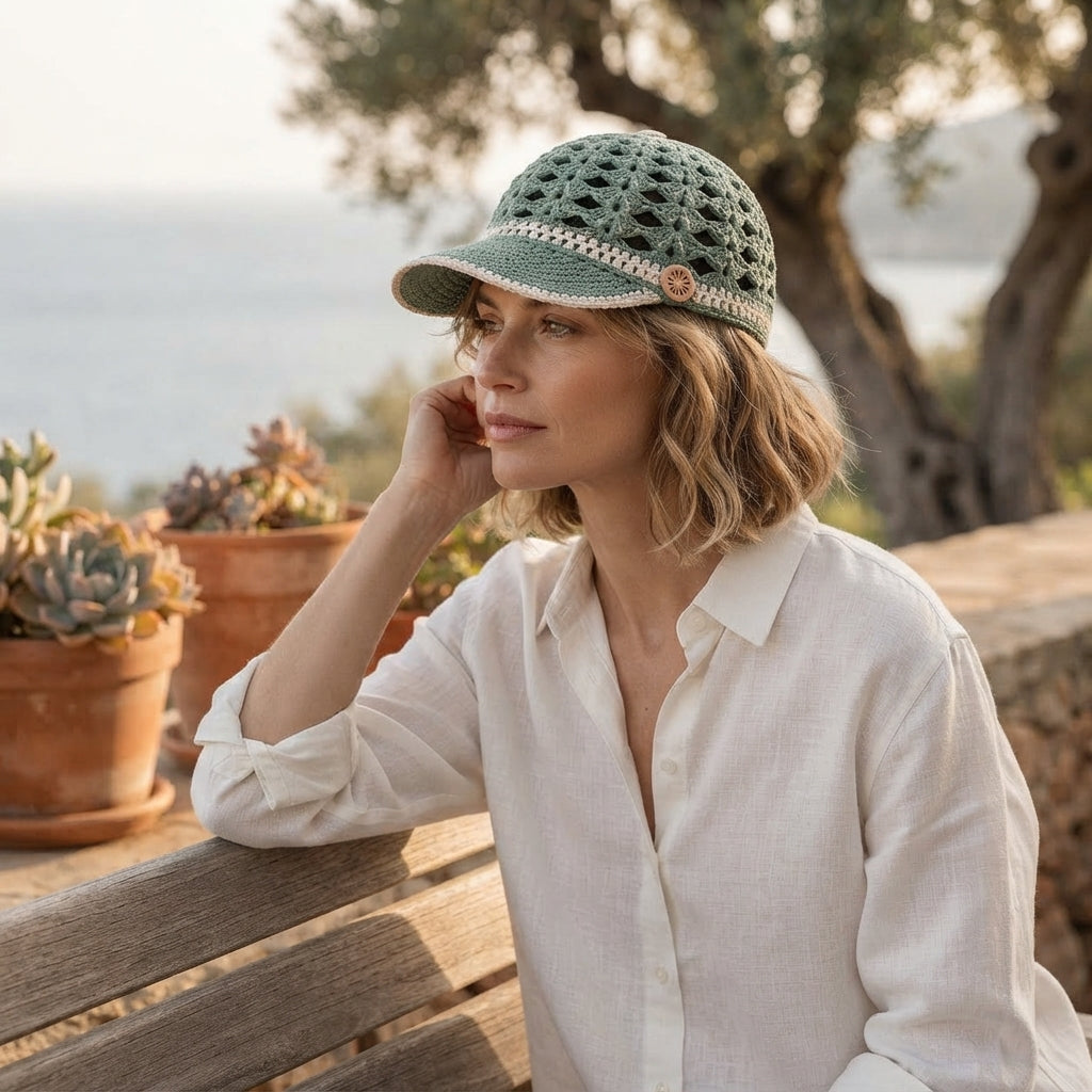 Gorgeous Floral Visor | Summer PDF Pattern