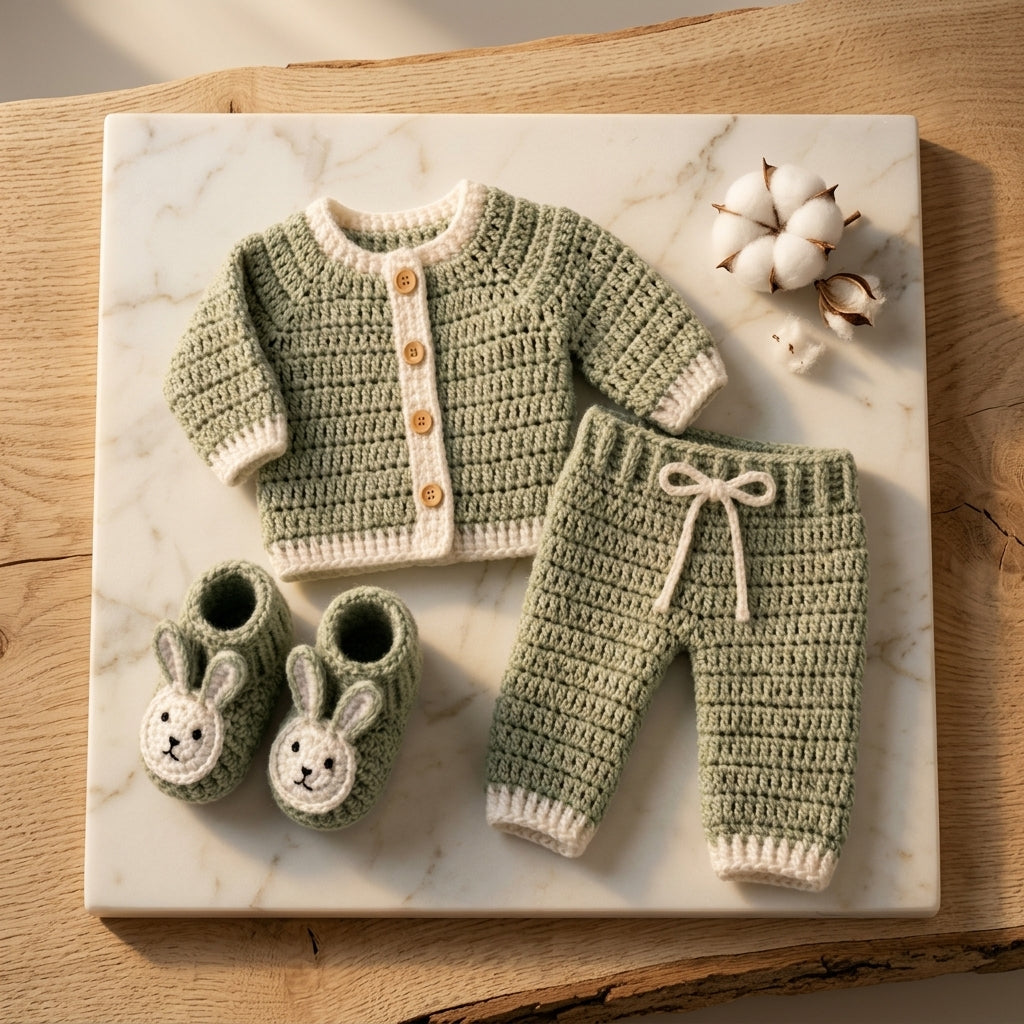 Outfit Sweater Pants Baby Sweater | Crochet Pattern PDF