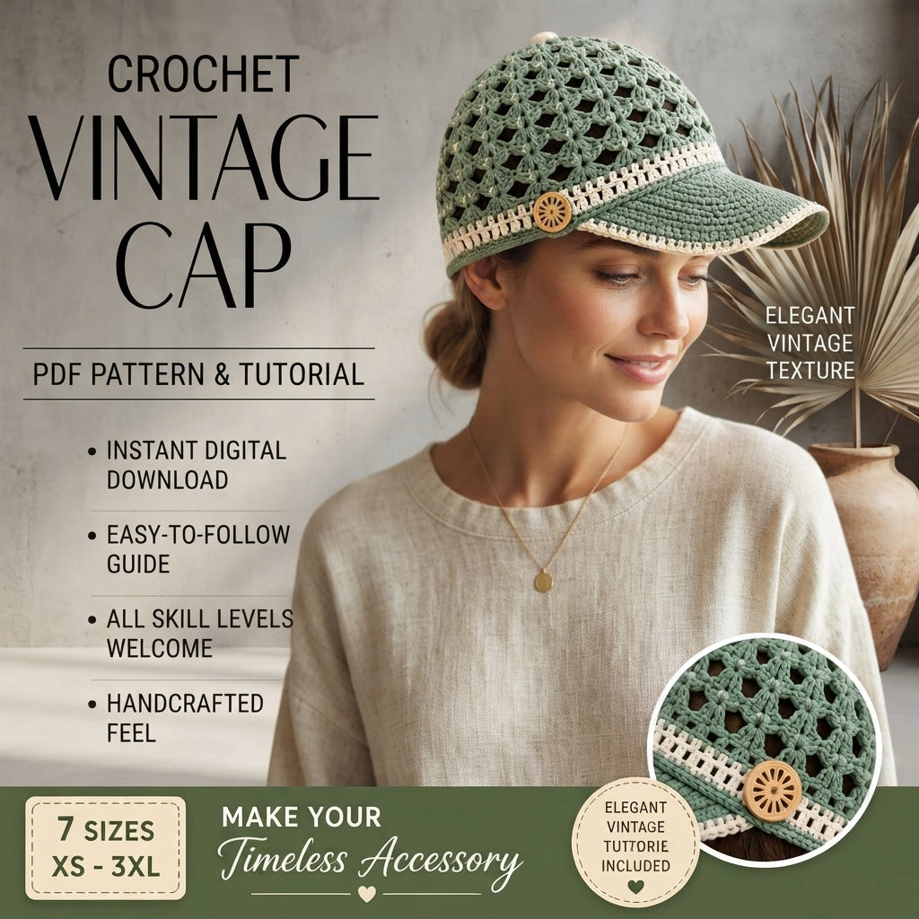Gorgeous Floral Visor | Summer PDF Pattern