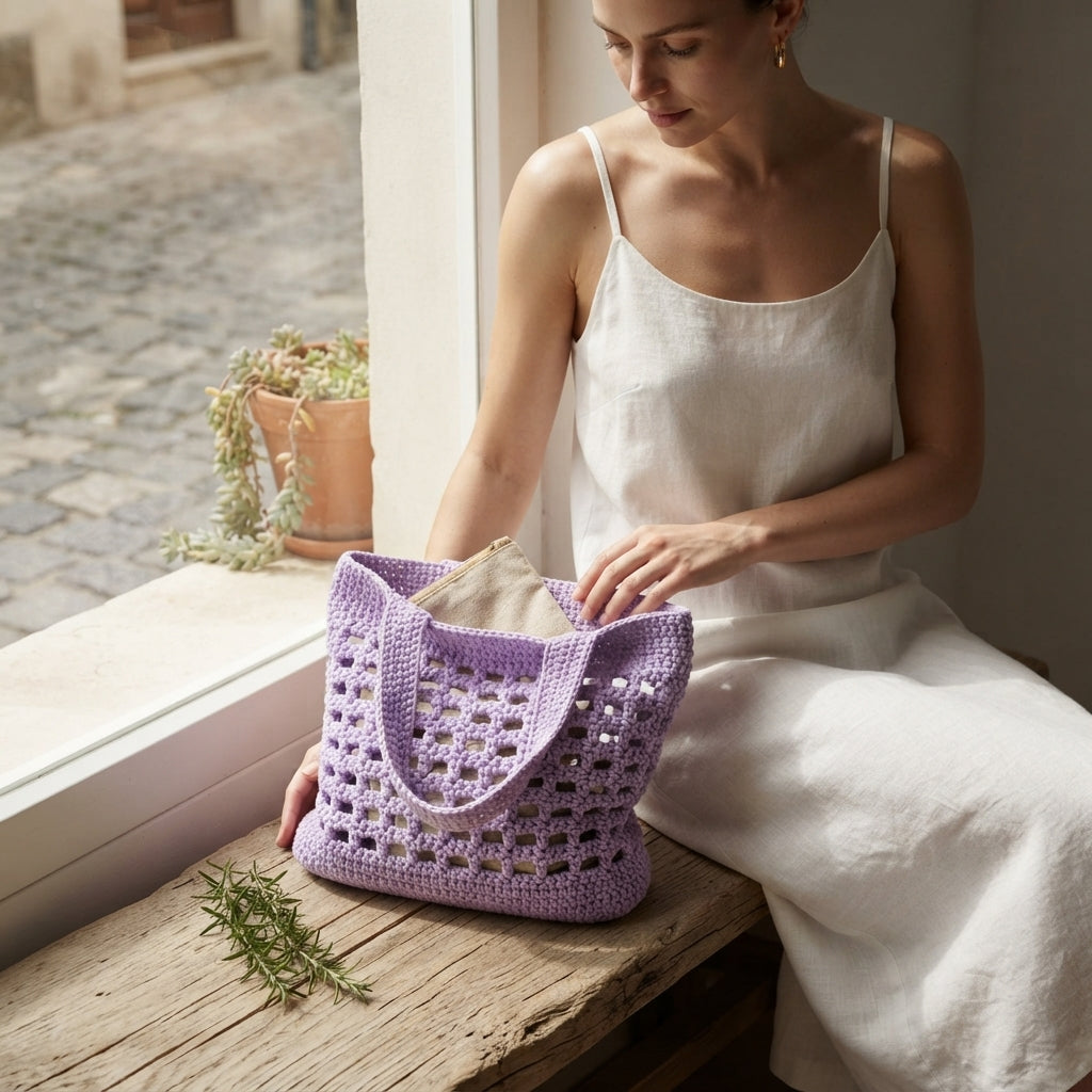 Shoulder Bag Boho Tote | Crochet Pattern PDF