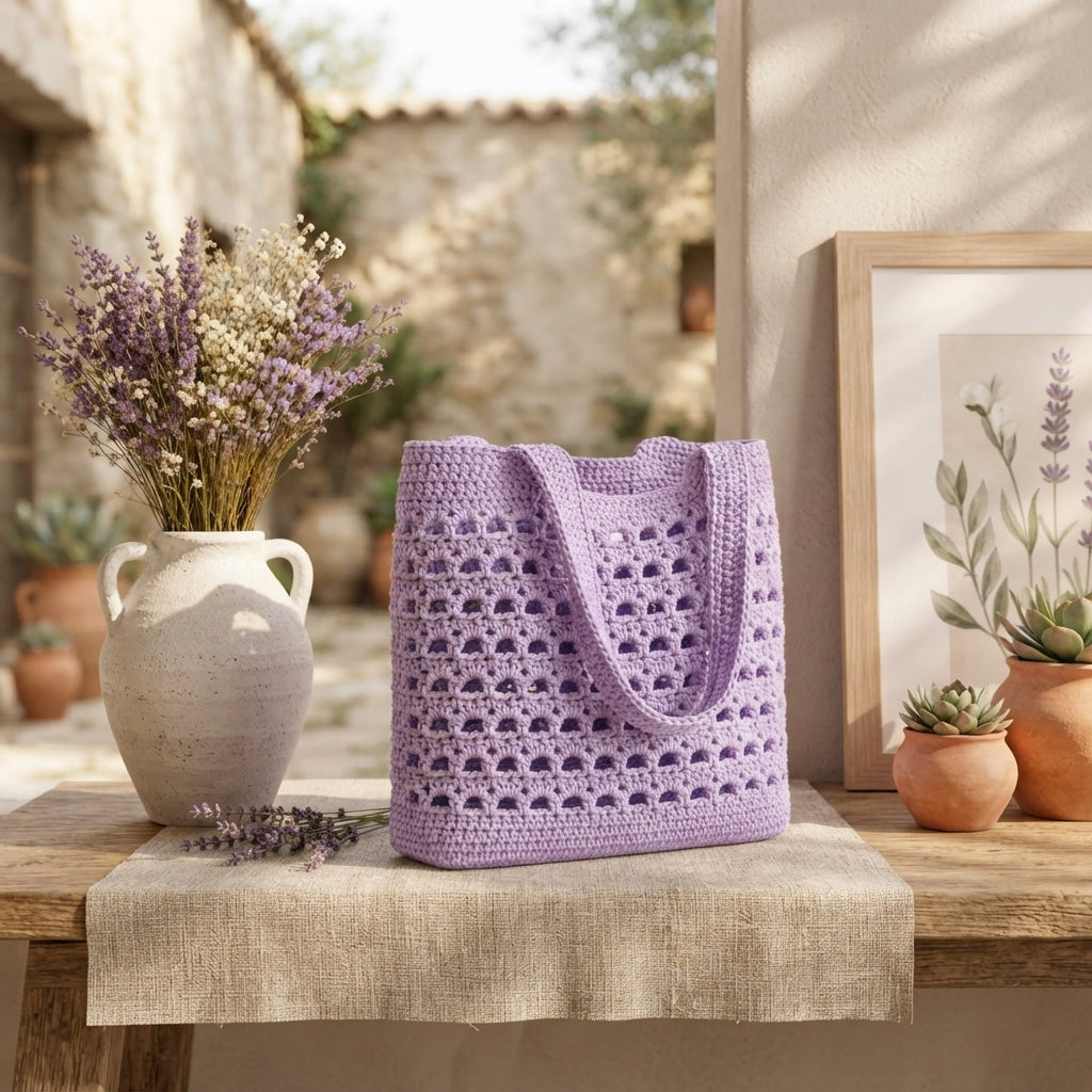 Shoulder Bag Boho Tote | Crochet Pattern PDF