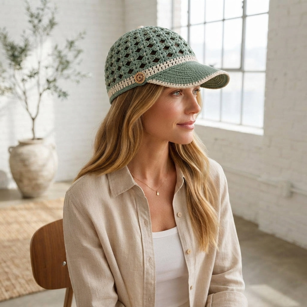 Gorgeous Floral Visor | Summer PDF Pattern