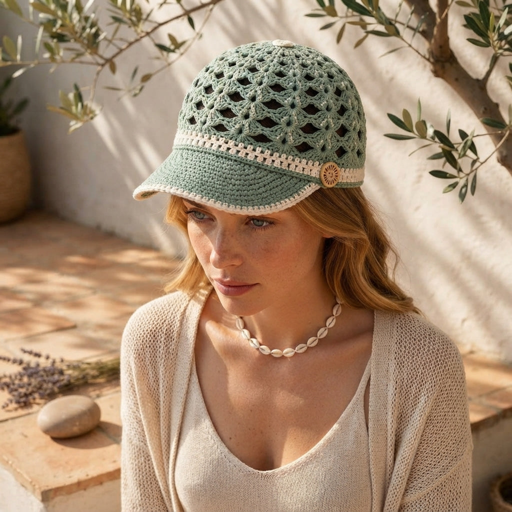 Gorgeous Floral Visor | Summer PDF Pattern
