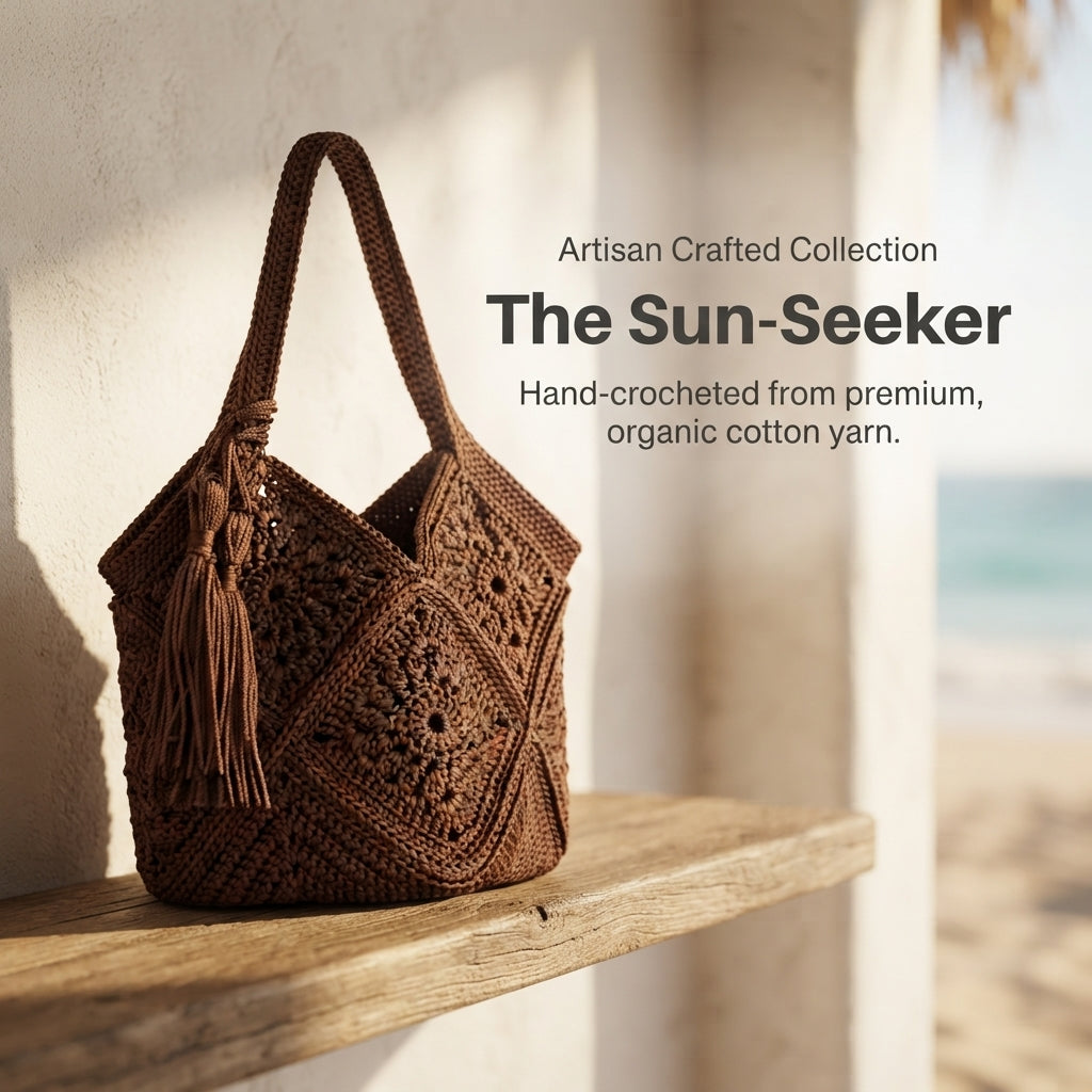 Granny Square Granny Square Market Bag | Crochet Pattern PDF