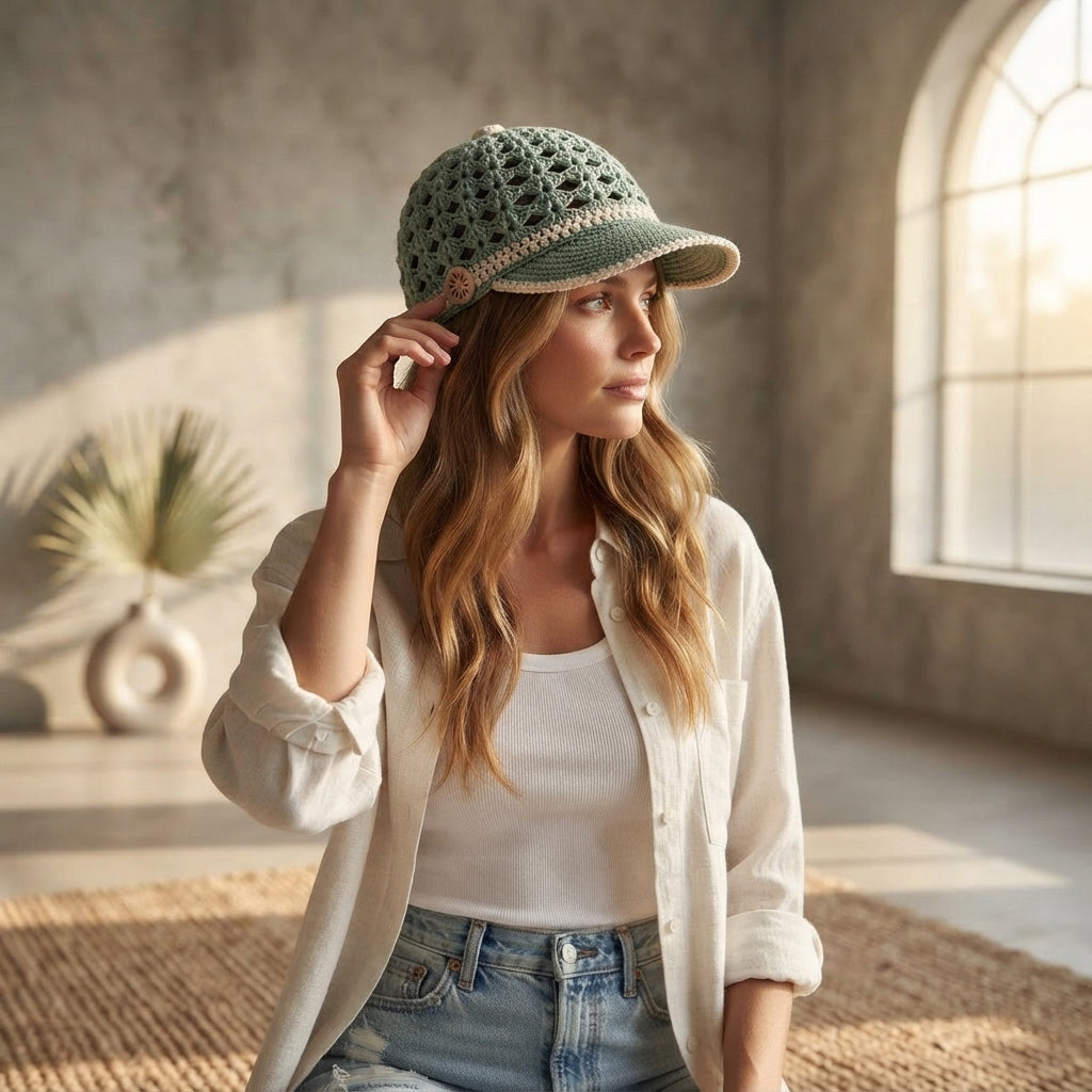 Gorgeous Floral Visor | Summer PDF Pattern
