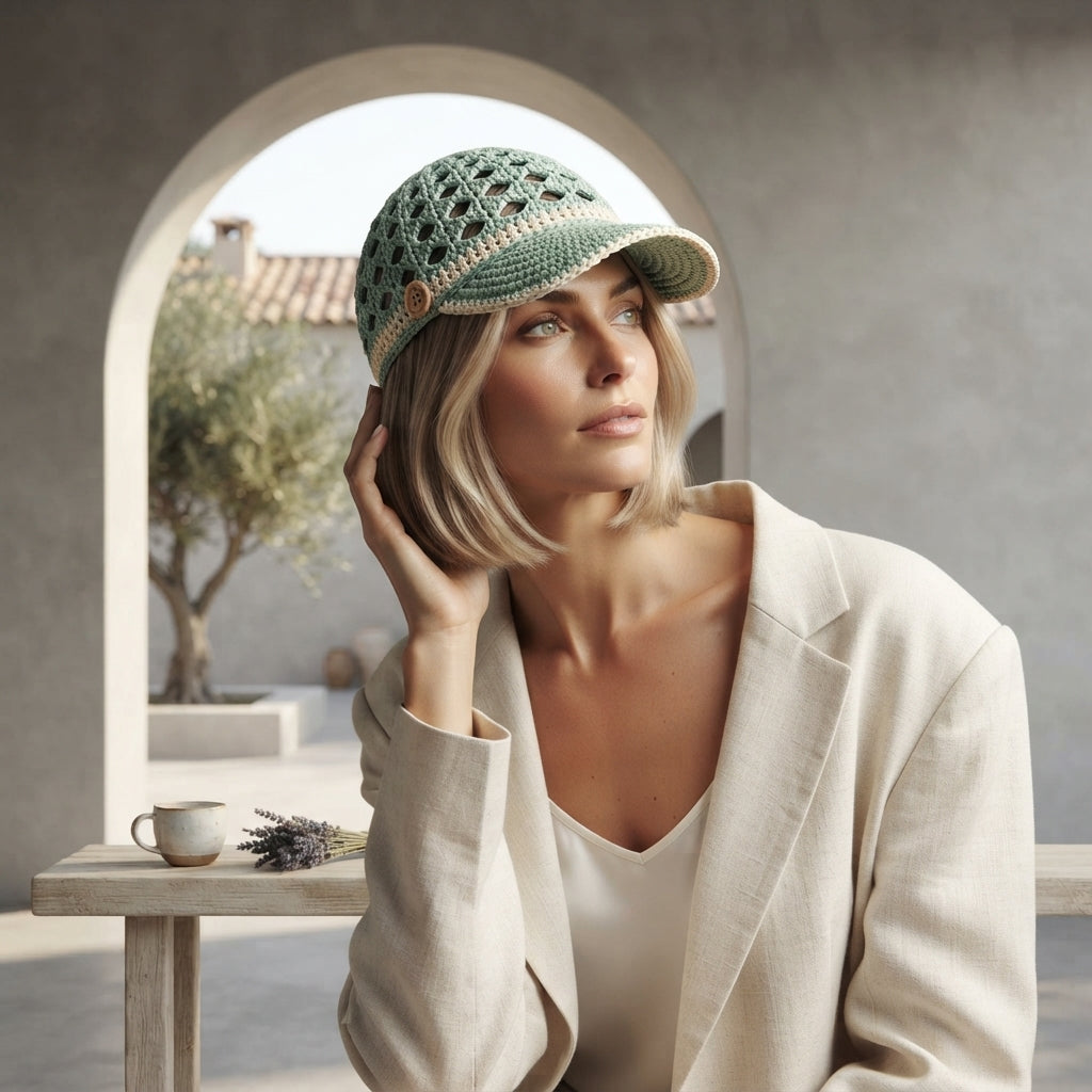 Gorgeous Floral Visor | Summer PDF Pattern
