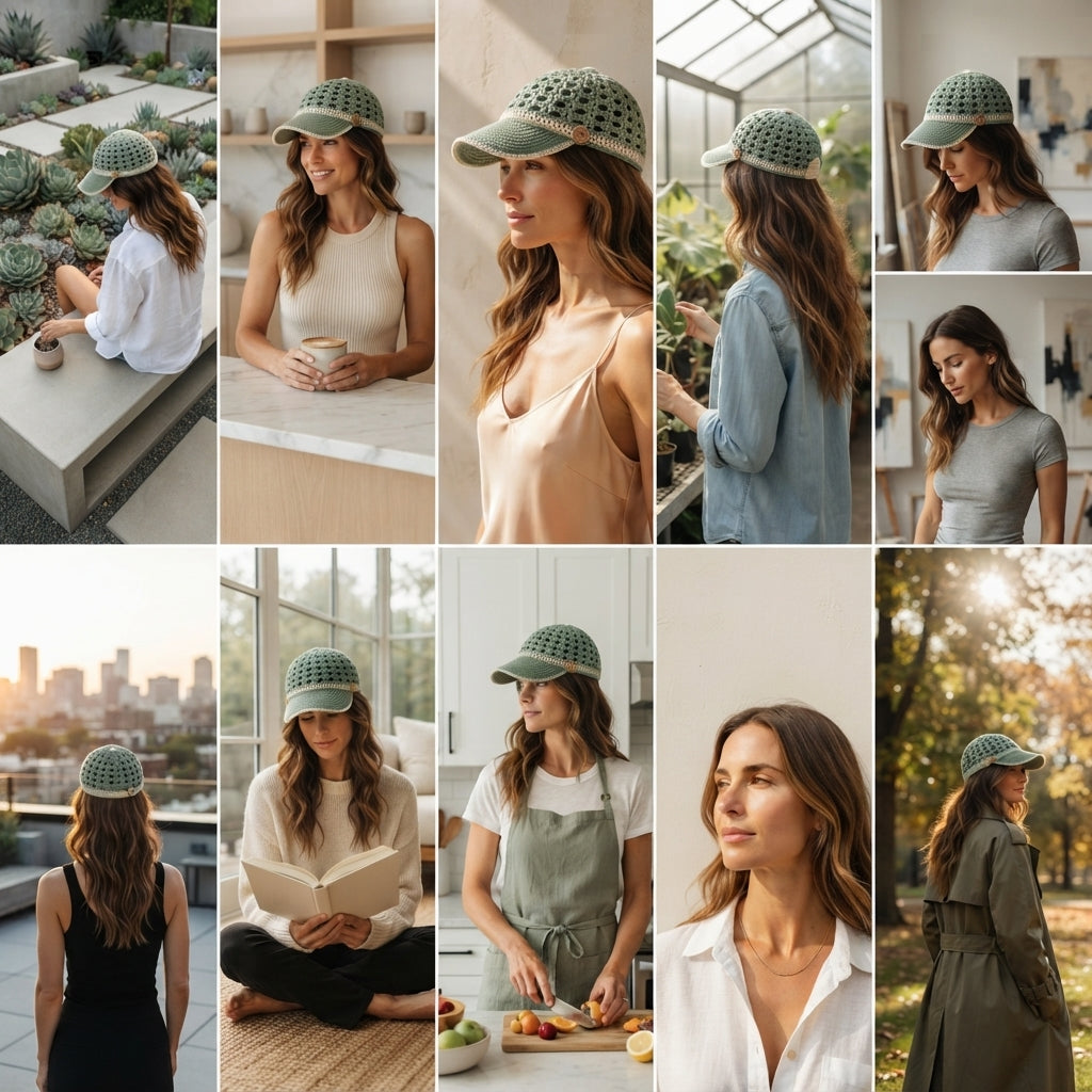Gorgeous Floral Visor | Summer PDF Pattern