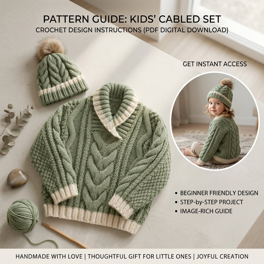 Sweater Hat Cardigan Baby Cardigan | Crochet Pattern PDF