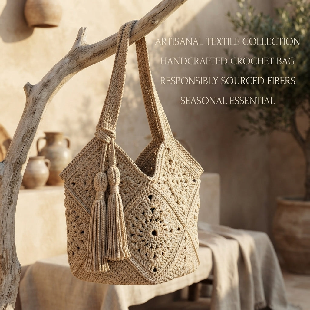 Granny Square Granny Square Market Bag | Crochet Pattern PDF