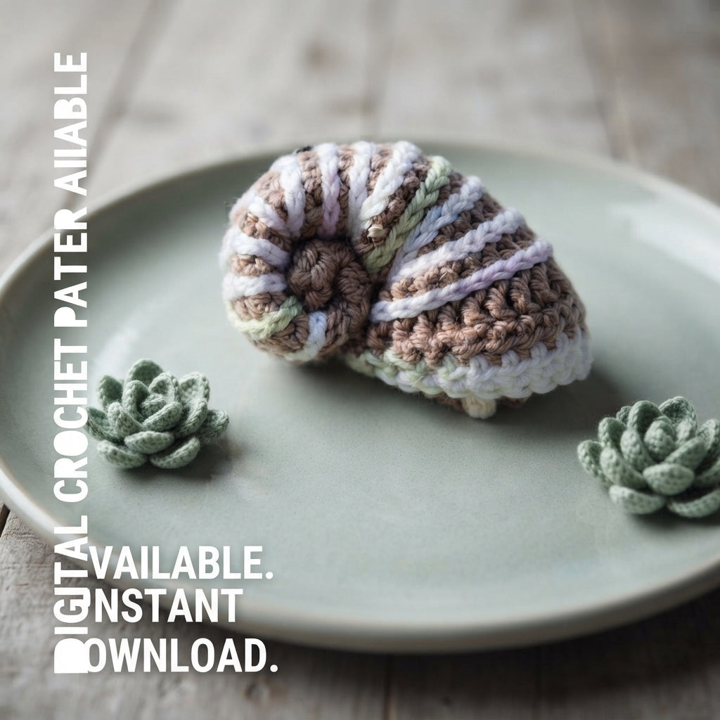 Cute Snail Keyring | Amigurumi PDF Guide