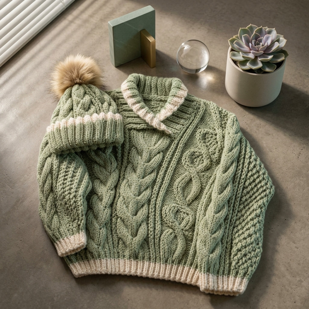 Sweater Hat Cardigan Baby Cardigan | Crochet Pattern PDF