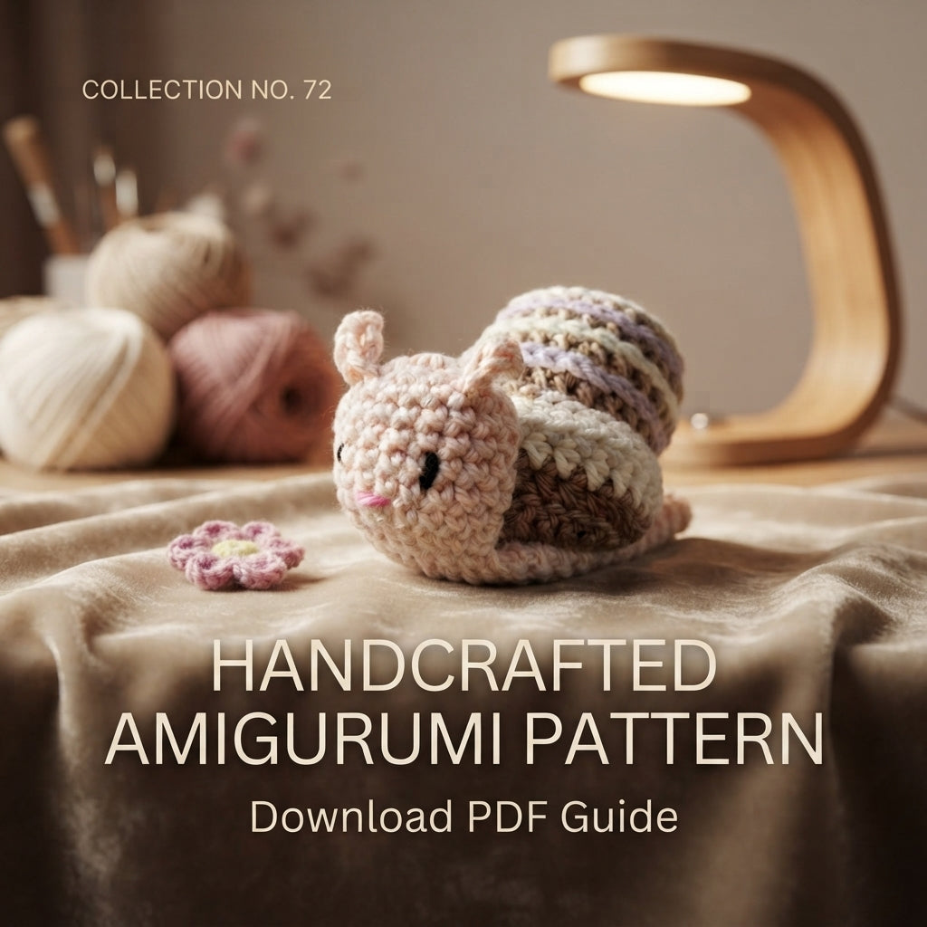 Cute Snail Keyring | Amigurumi PDF Guide