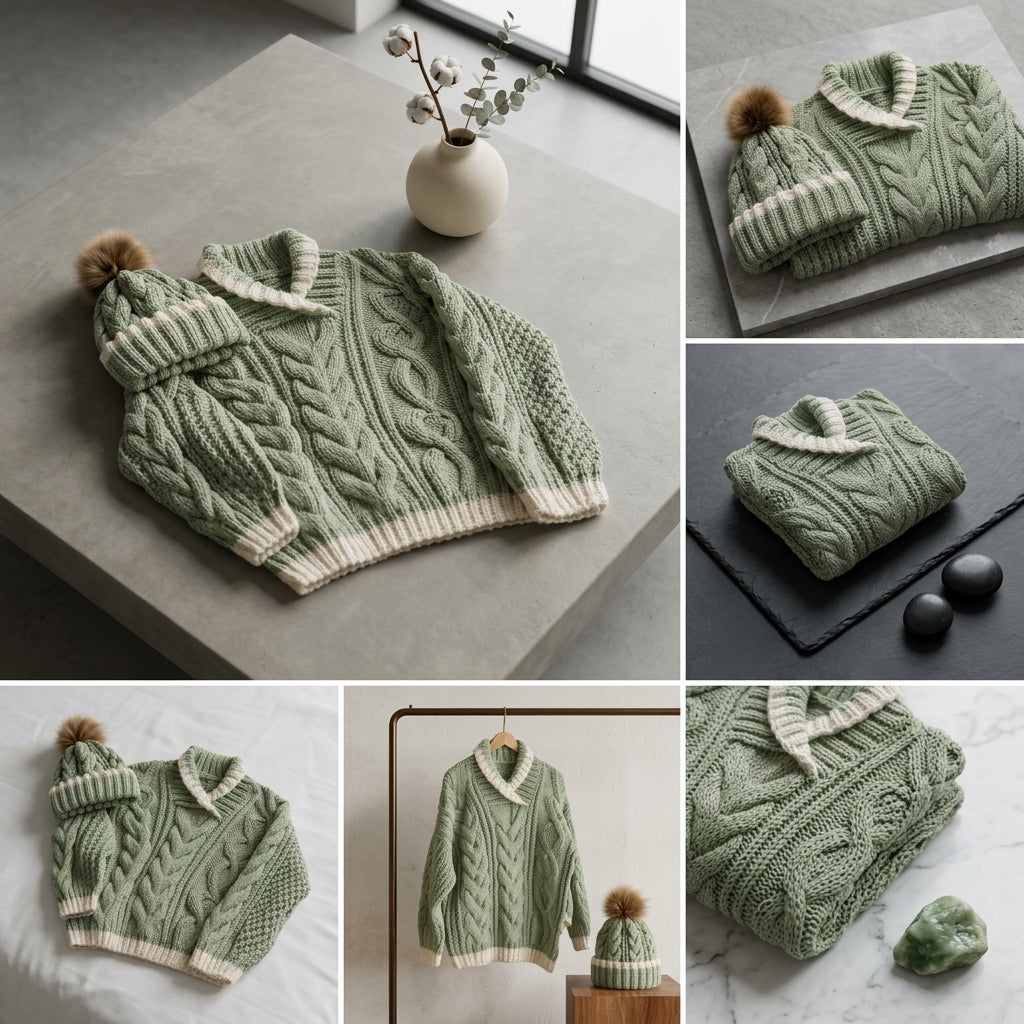 Sweater Hat Cardigan Baby Cardigan | Crochet Pattern PDF