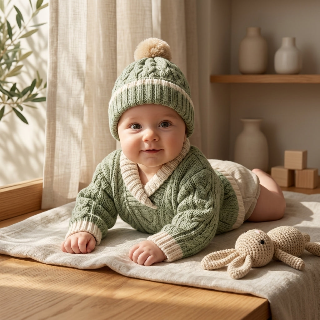 Sweater Hat Cardigan Baby Cardigan | Crochet Pattern PDF