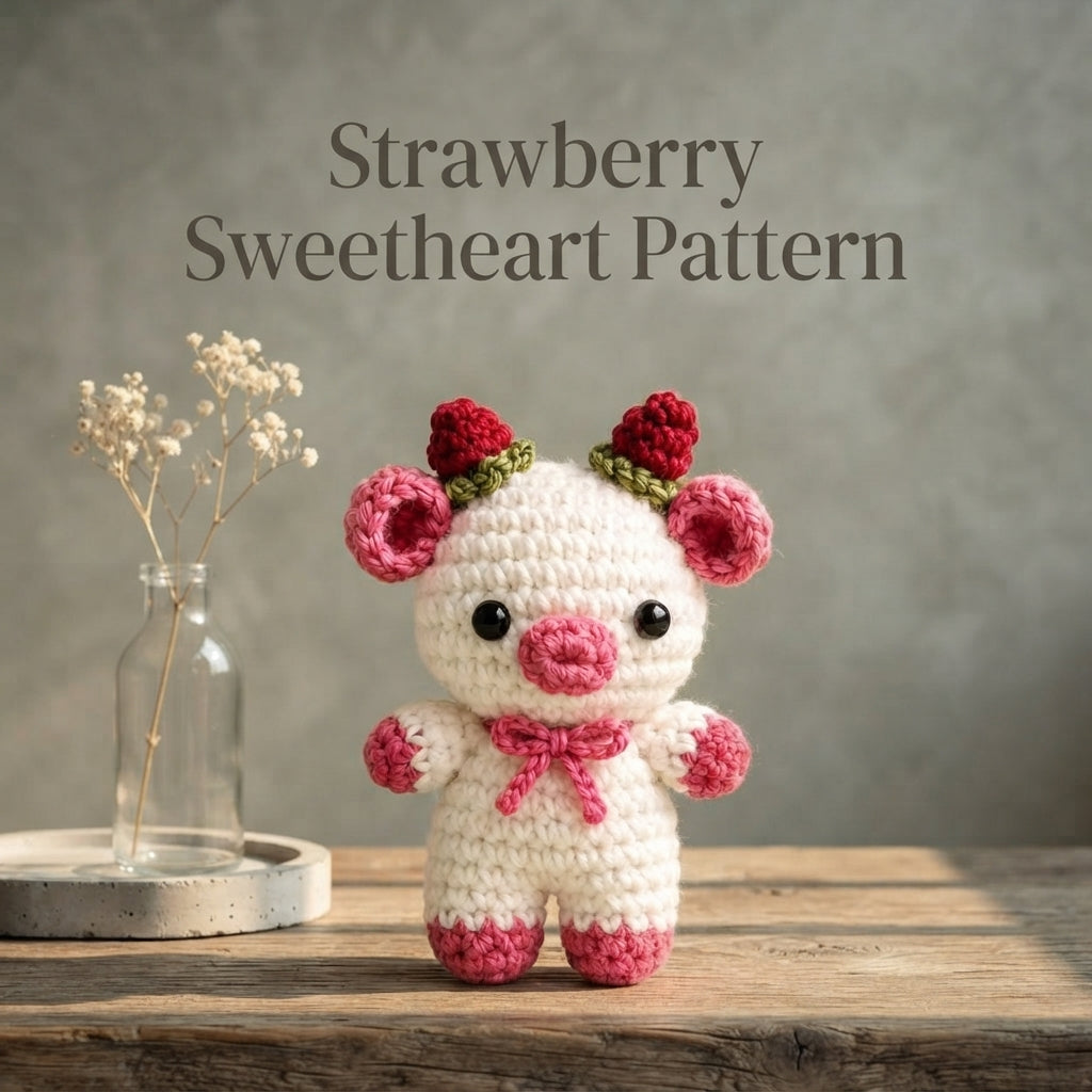 Tiny Strawberry Charm | Crochet Pattern Download