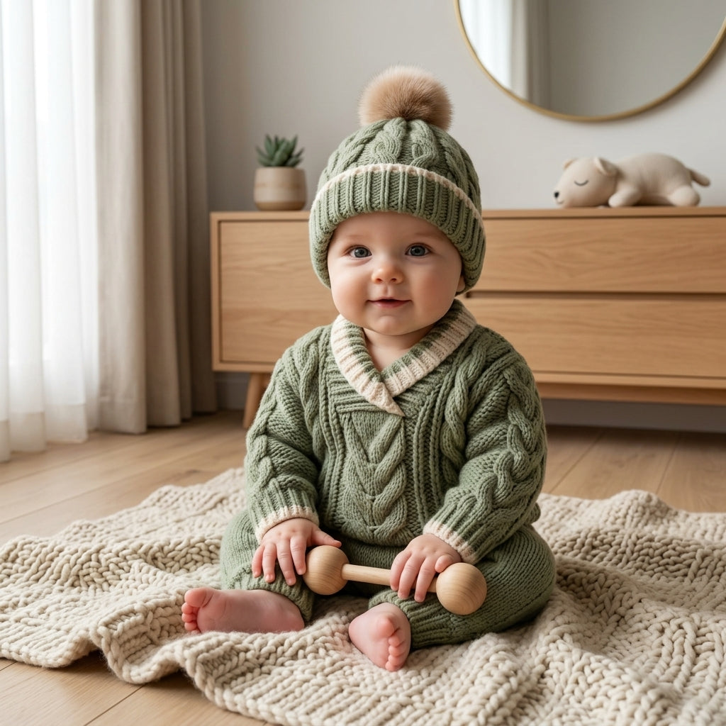 Sweater Hat Cardigan Baby Cardigan | Crochet Pattern PDF