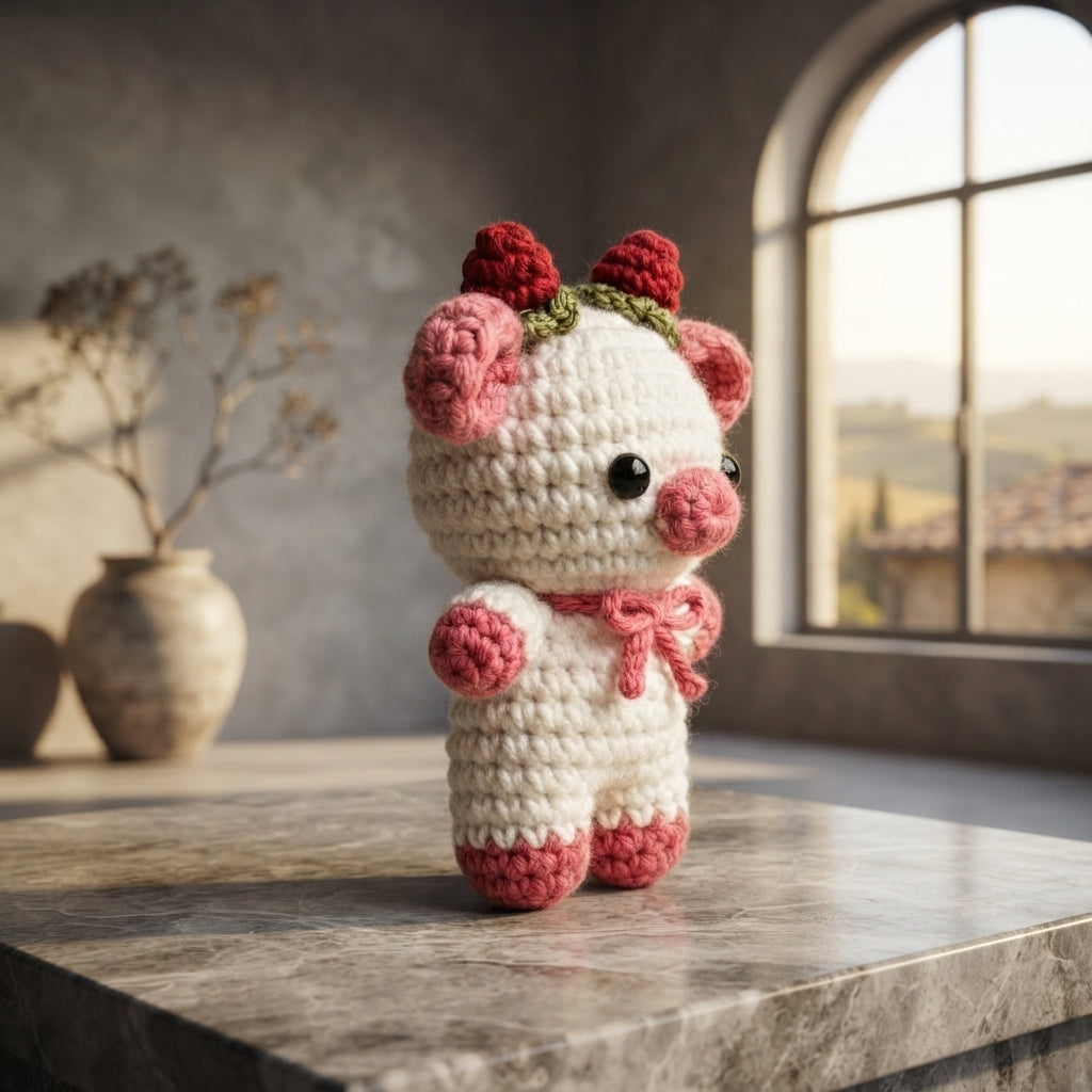 Tiny Strawberry Charm | Crochet Pattern Download