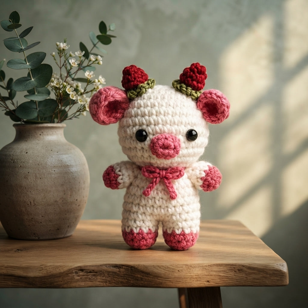 Tiny Strawberry Charm | Crochet Pattern Download