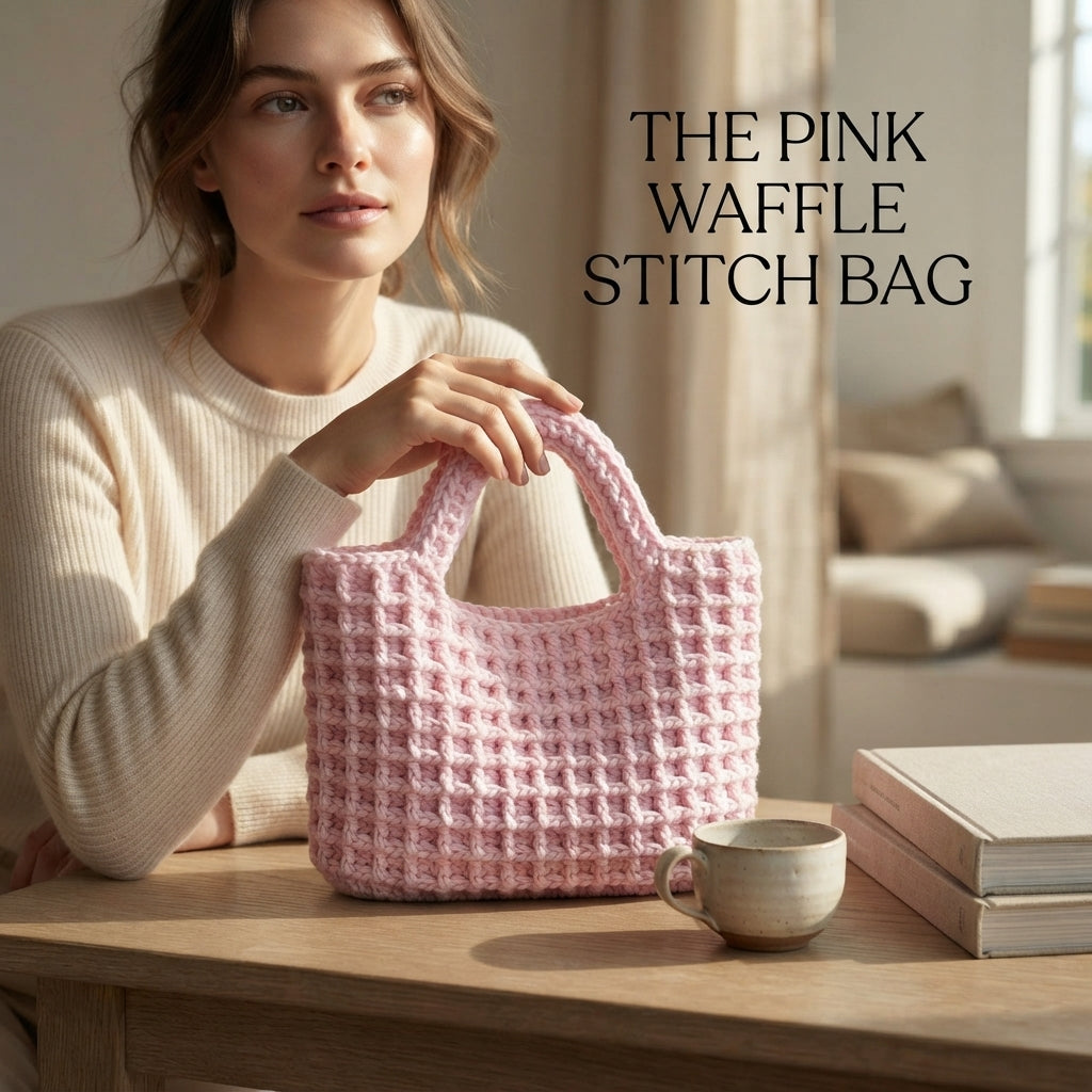 Waffle Handbag Handbag | Crochet Pattern PDF