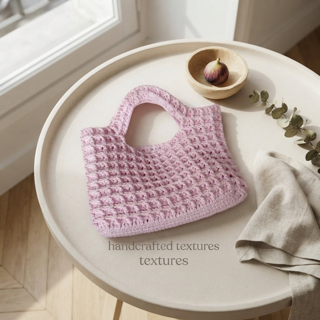 Waffle Handbag Handbag | Crochet Pattern PDF