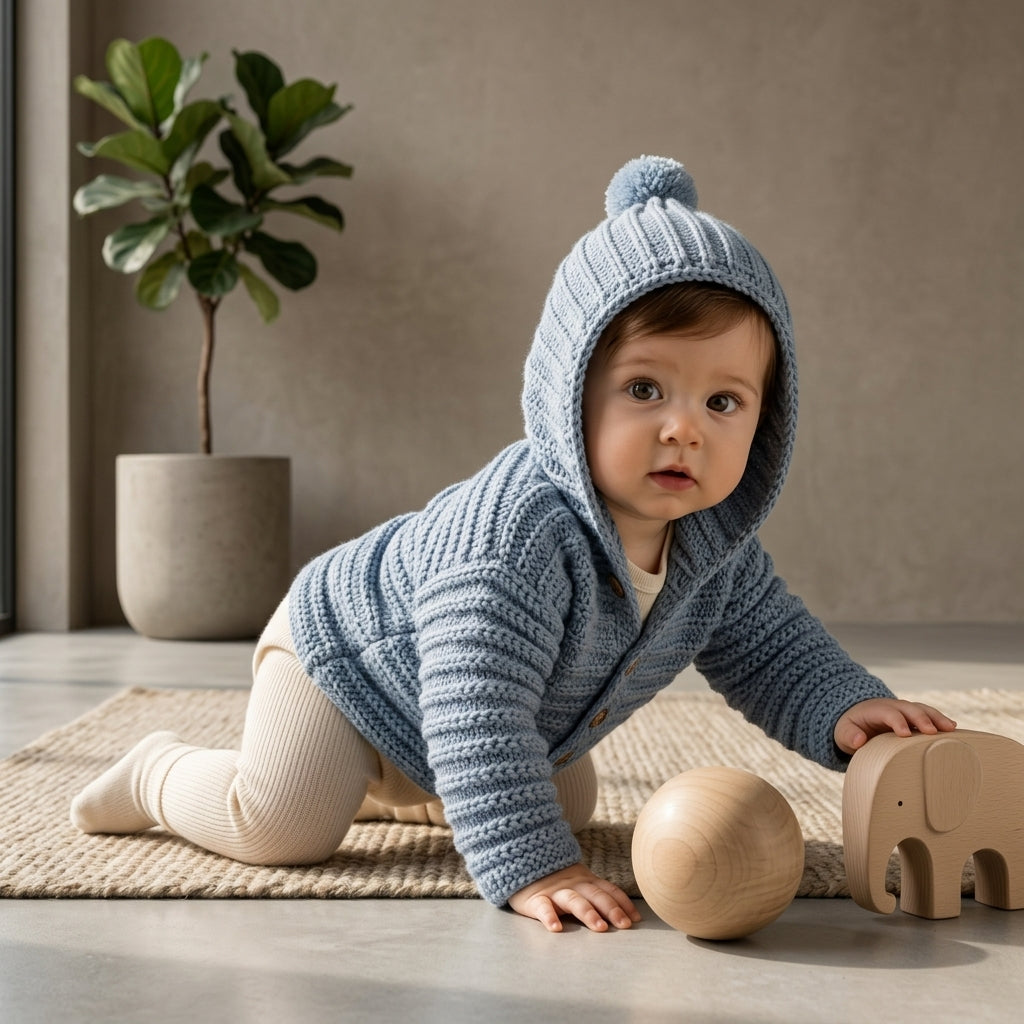 Sweater Hood Cardigan Baby Hoodie | Crochet Pattern PDF