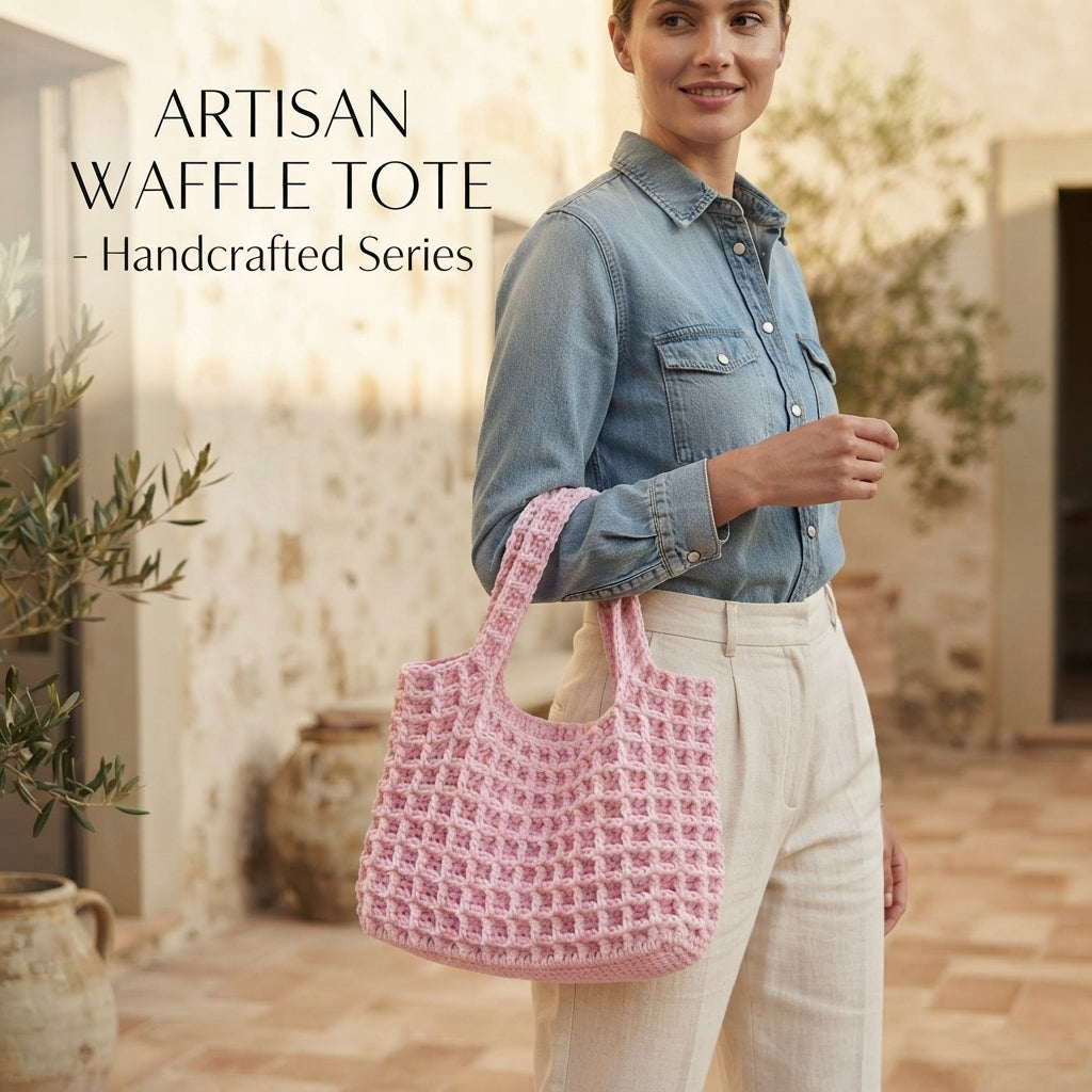 Waffle Handbag Handbag | Crochet Pattern PDF