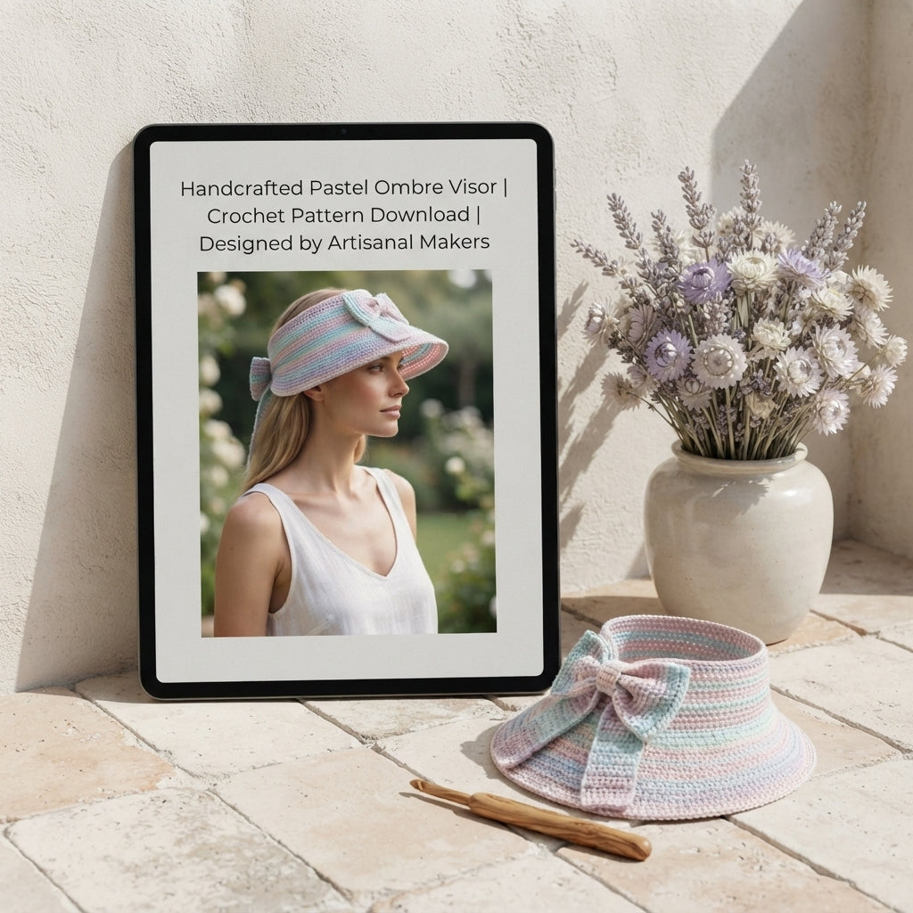 Trendy Sun Visor | Crochet Visor Pattern — Design 8