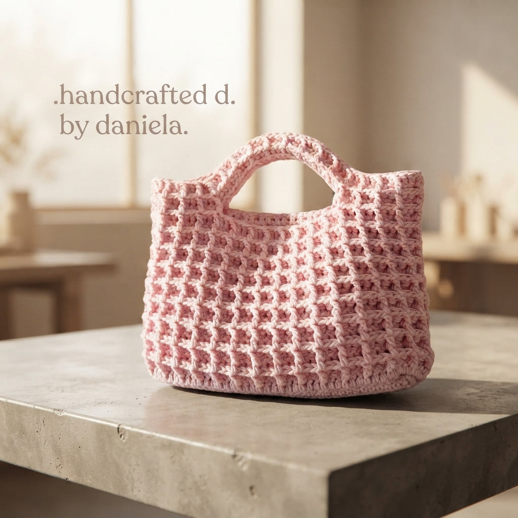 Waffle Handbag Handbag | Crochet Pattern PDF