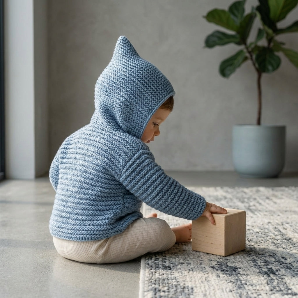Sweater Hood Cardigan Baby Hoodie | Crochet Pattern PDF