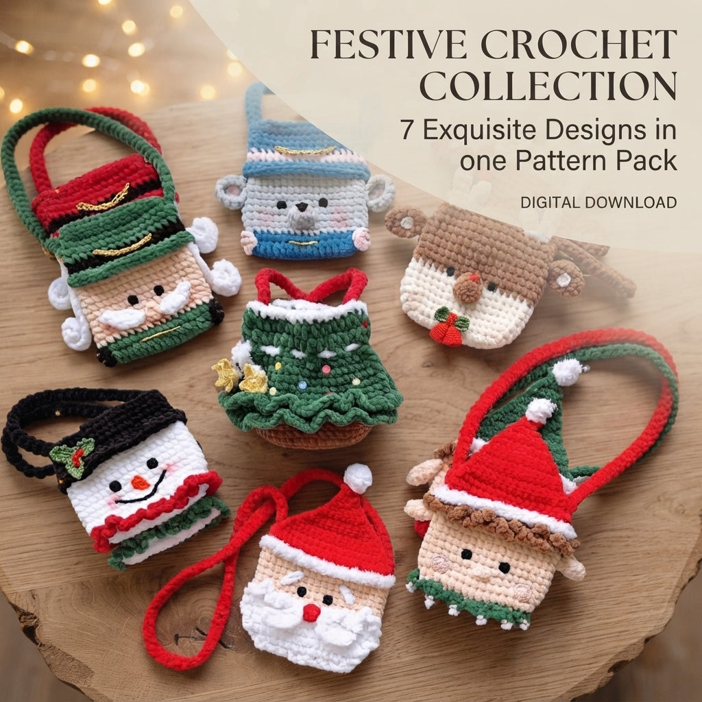 Christmas Bundle Bag | Crochet Pattern PDF