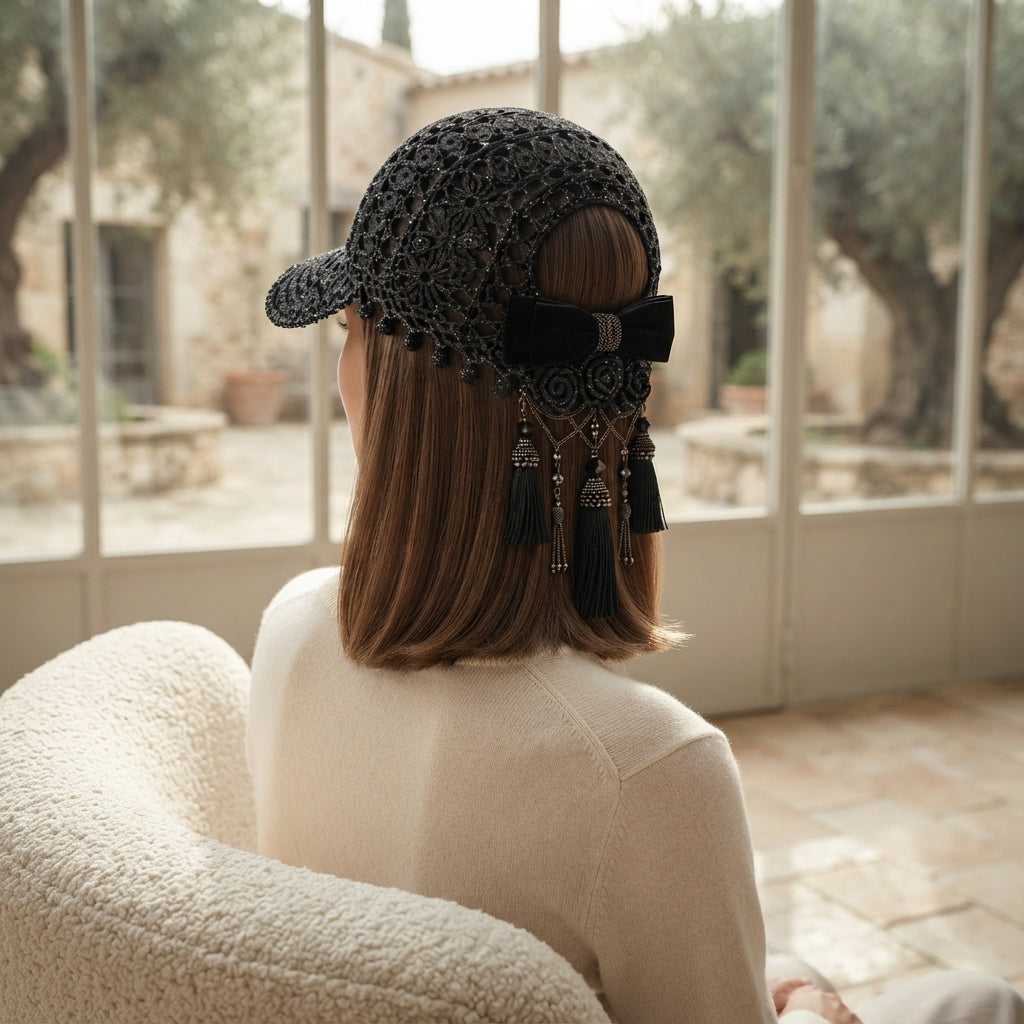 Elegant Floral Visor | Crochet Pattern PDF