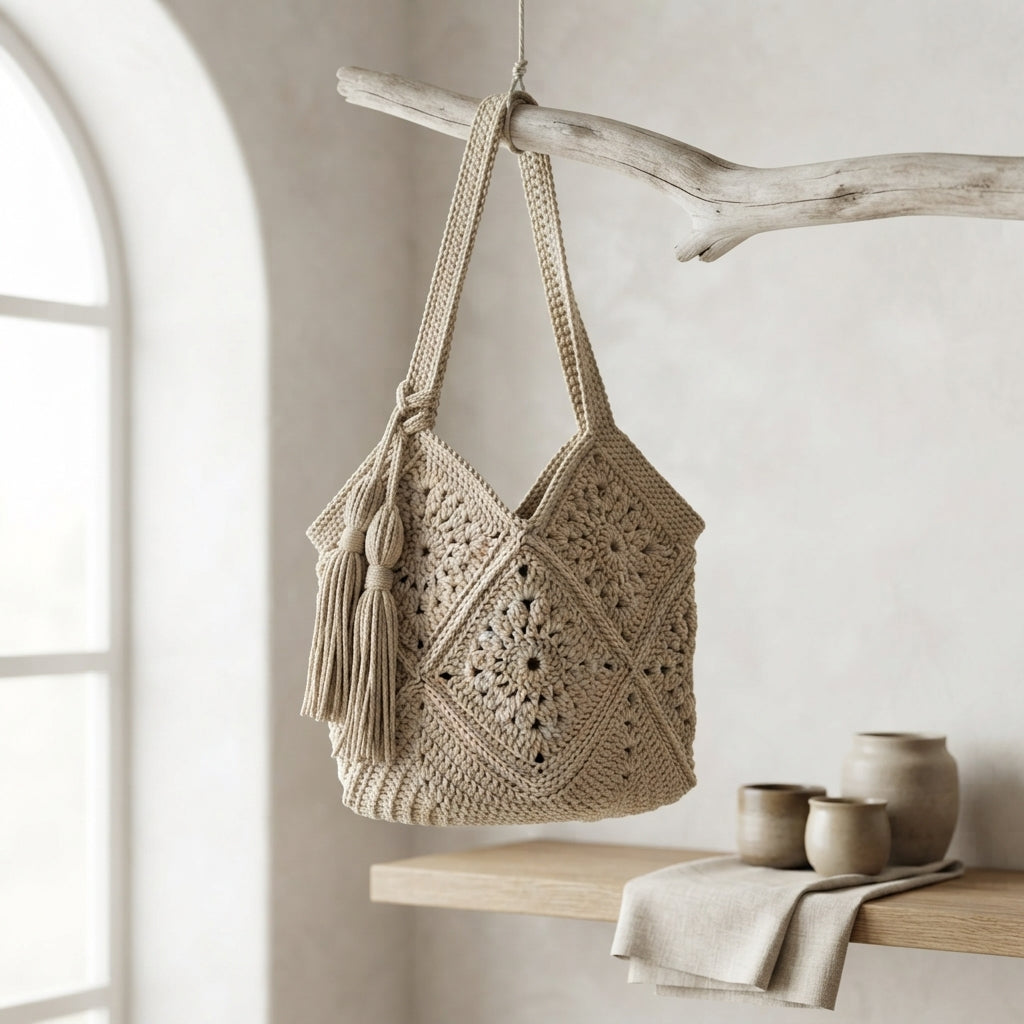 Granny Square Granny Square Market Bag | Crochet Pattern PDF