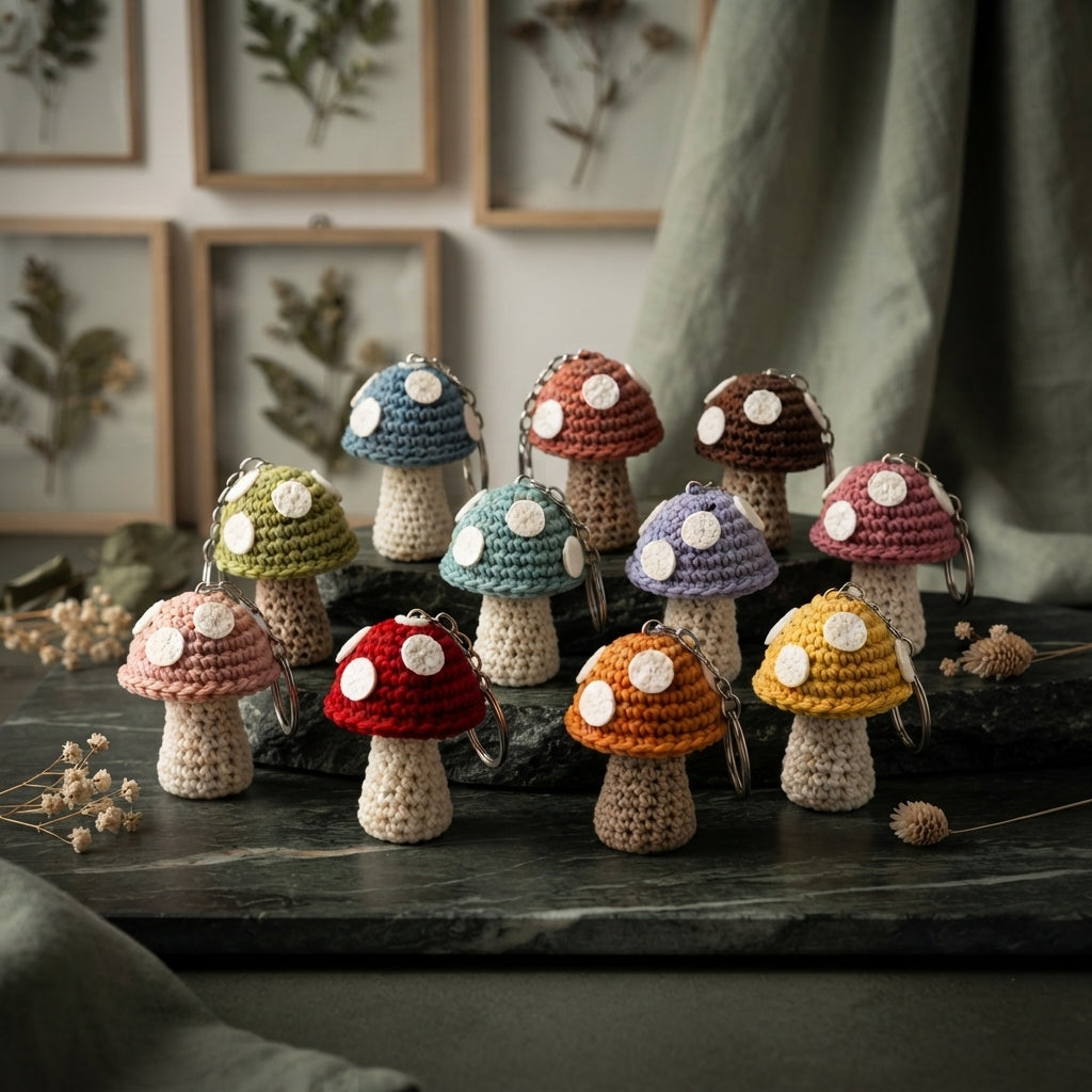 Mega 6 Crochet Keychain Patterns | PDF Bundle