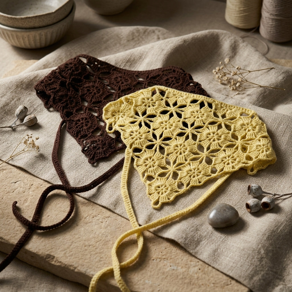 Easy Crochet Bandana | Beginner Crochet Pattern PDF
